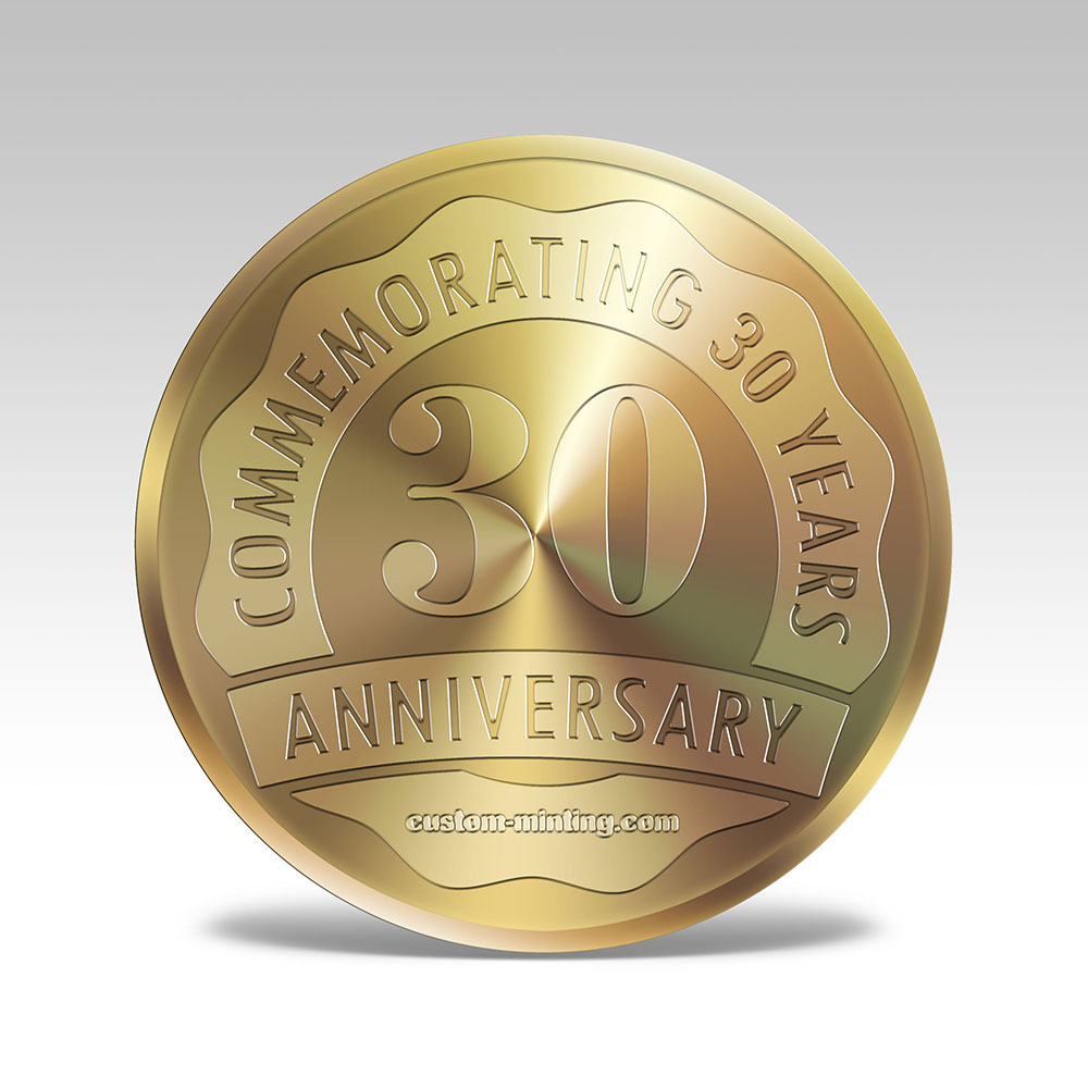 30th Anniversary Commemorative Medallion Gold Coin