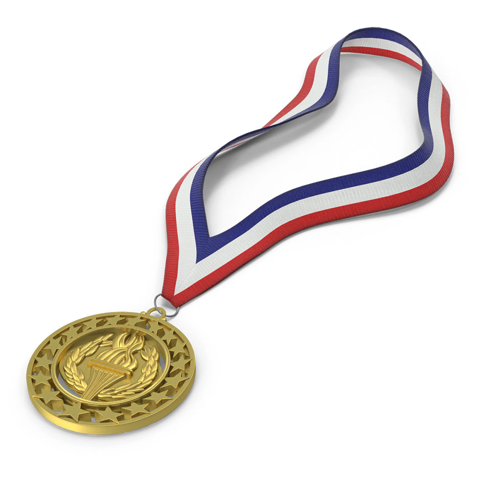 3D Gold Sports Medal