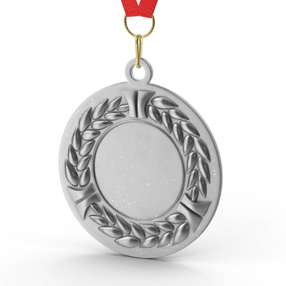 3D Silver Sports Medal