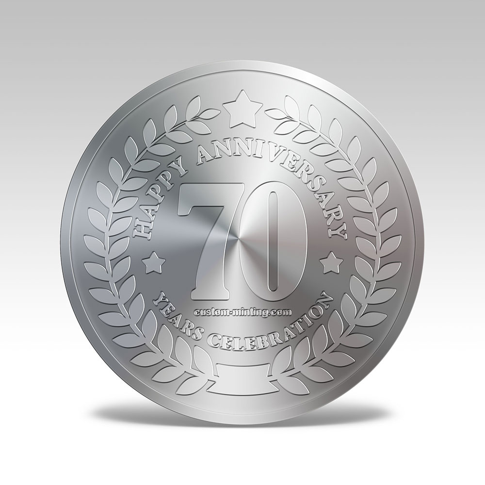 70th Anniversary Medallion Silver Coin