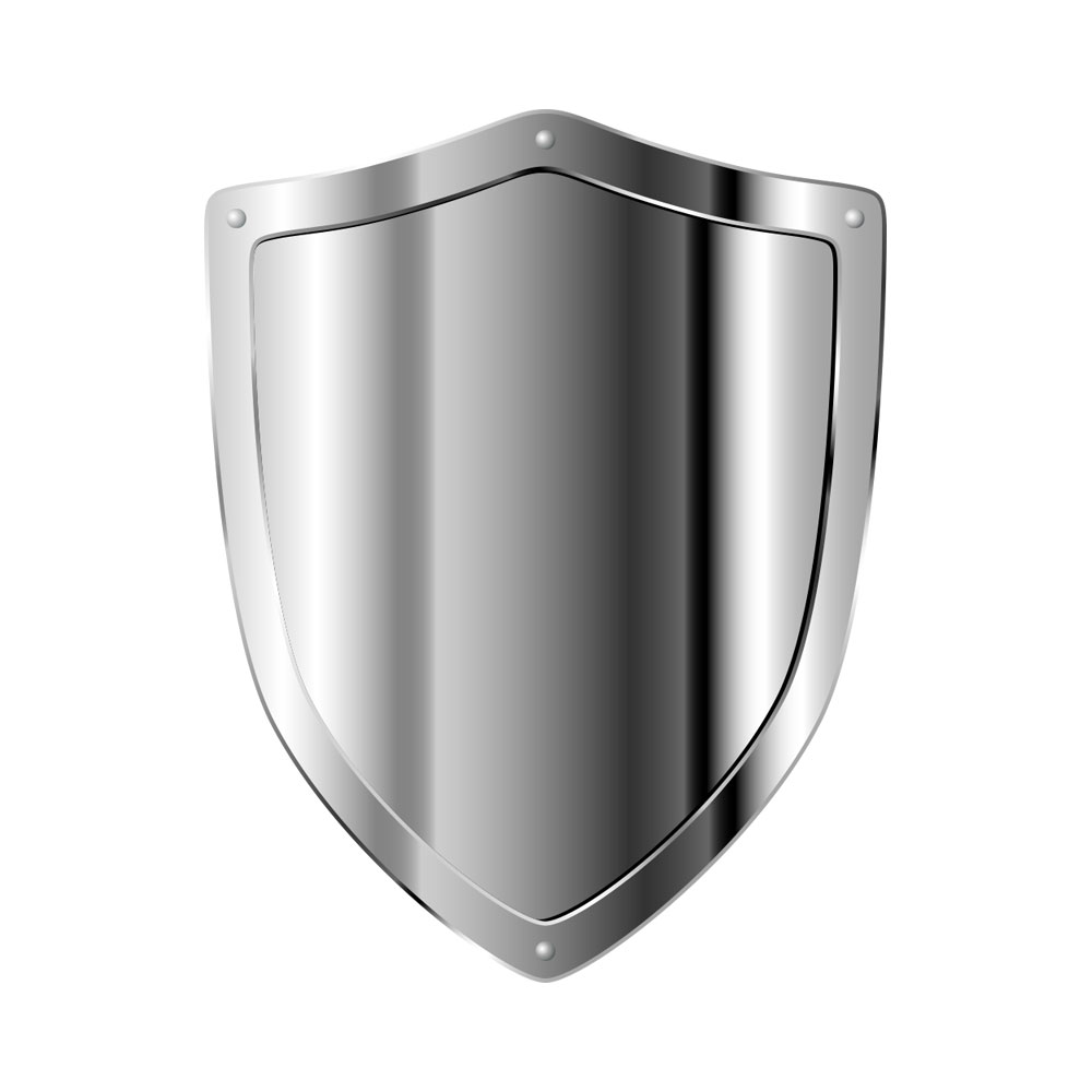 Chrome Plated 3D Metal Shield