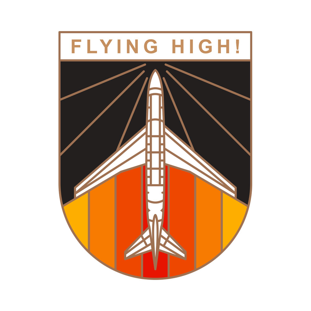 Flight School Enamel Badge
