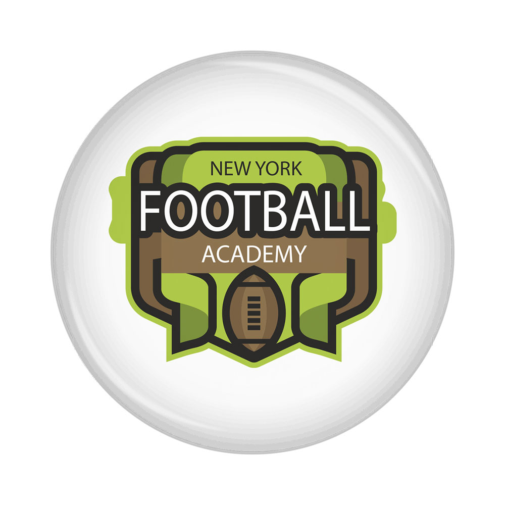 Football Button Badge