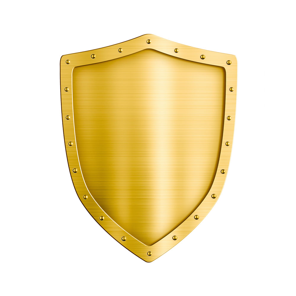 Gold Plated 3D Metal Shield