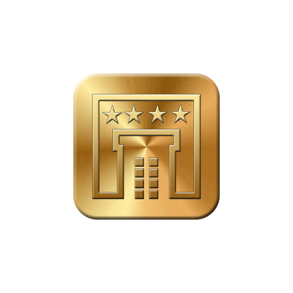 Hotel Logo Gold Badge
