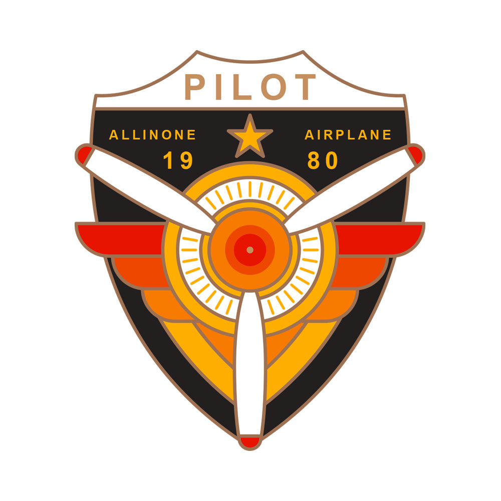 Pilot School Enamel Badge