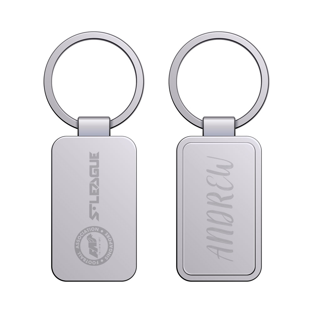 Stainless Steel Keychain with Laser Engraving